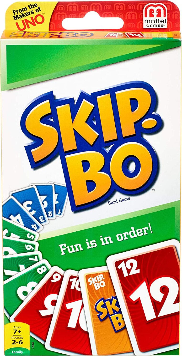 Mattel Games SKIP-BO Card Game, Kartenspiel, Kartenaustausch, 7 Jahr(e) 42050