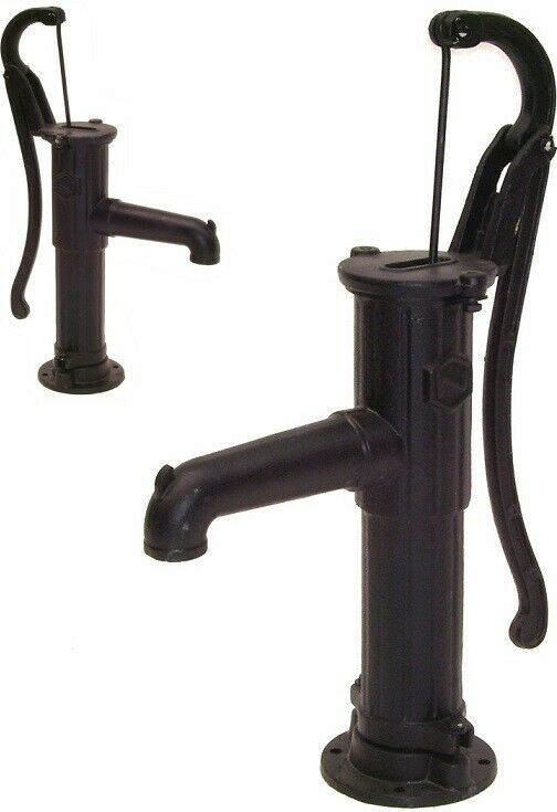 Apex Schwengelpumpe Gusseisen SCHWARZ Handpumpe 55914 Handschwengelpumpe Gartenpumpe