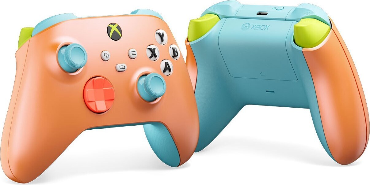 Microsoft Xbox Sunkissed Vibes OPI Special Edition Modrá, Coral, Zelená Bluetooth/USB Gamepad Analógový / digitálny Android, PC, Xbox One, Xbox Series S, Xbox Series X, iOS