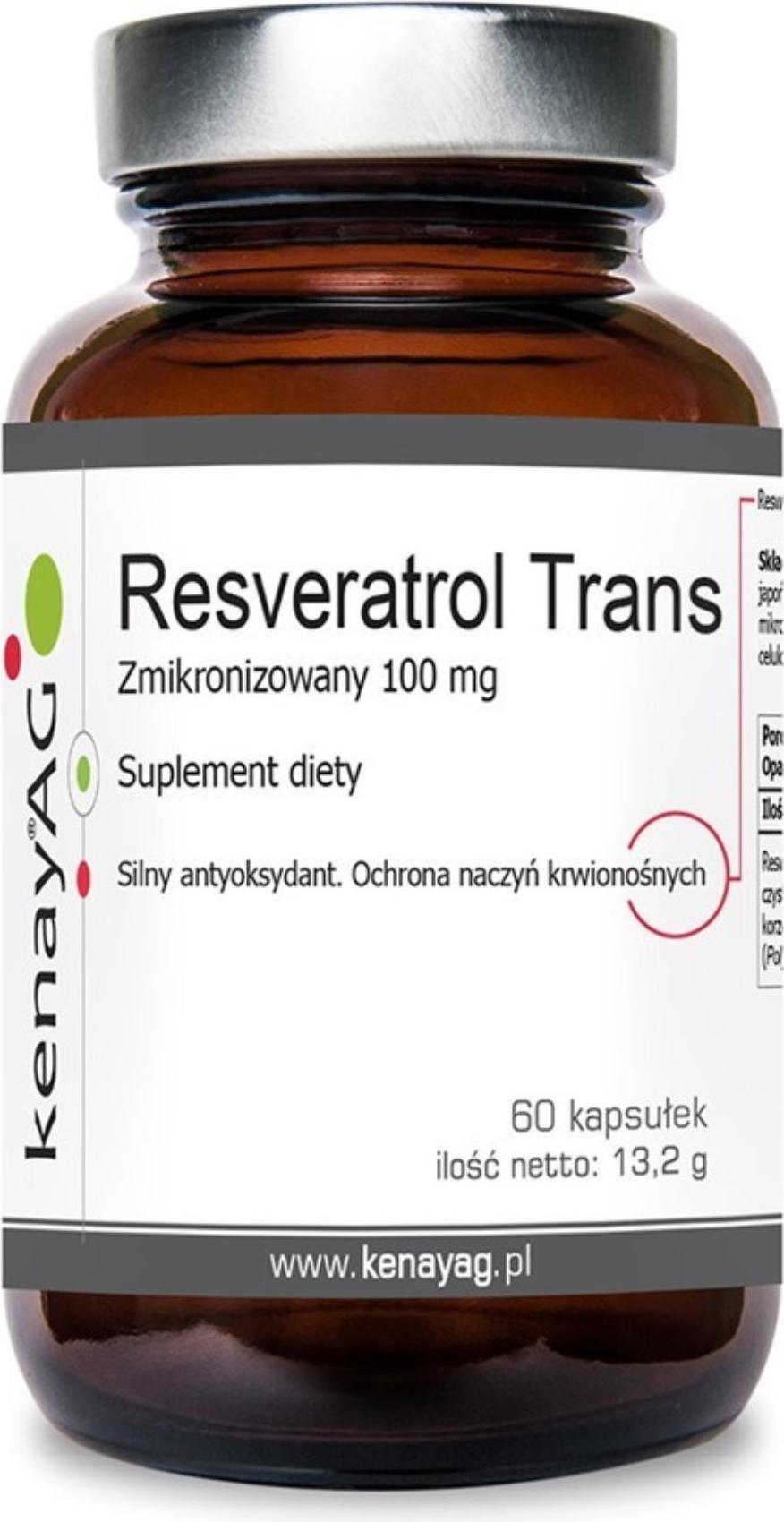 Kenay Resveratrol Mikronisiert Trans 100 mg 60 Kapseln BI3044