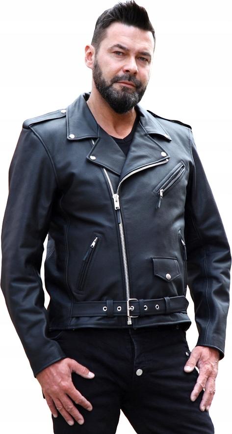 WOLF Herren Lederjacke Waschbär 2XL Rennprojekt