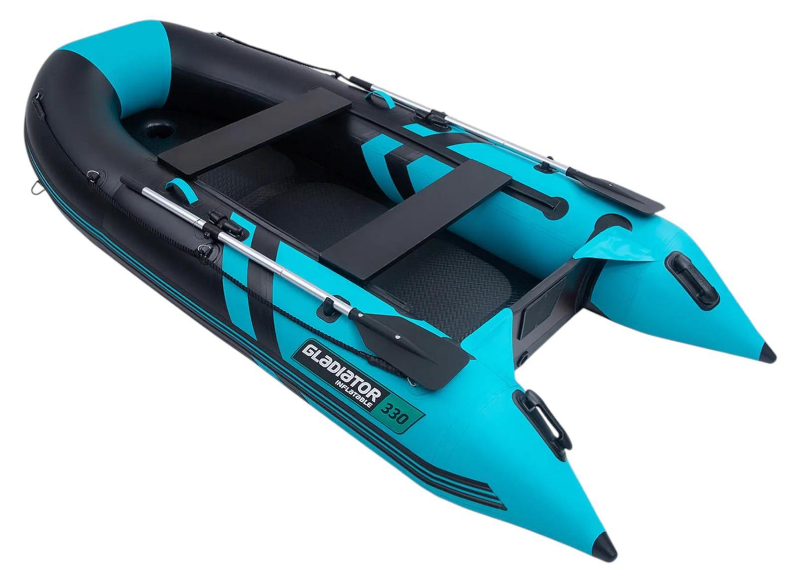 Gladiator 330 Schlauchboot 3,3 m DWF Luftboden 4 Personen Beiboot Dingi B330 AD-BLA-TRQ