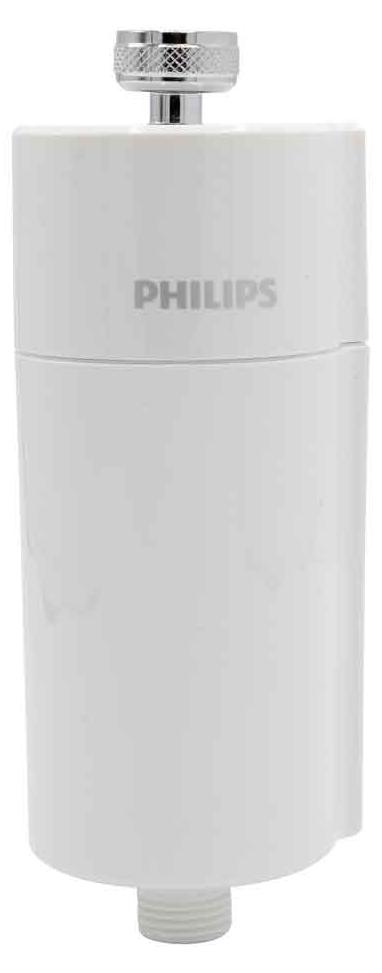 Philips Inline-Duschfilter KDF-Filtersystem gegen Rest Chlor Bakterien Verunreinigungen Kalk Wasser Filter Bad Dusche 30 24 AWP1775