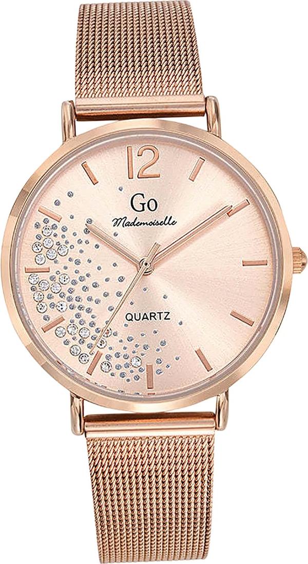 Girl Only dámske náramkové hodinky Rose Gold analógové Mademoiselle s náramkom z nehrdzavejúcej ocele D2UGO695459