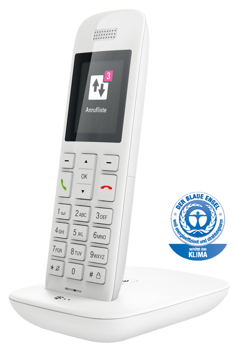Telekom Speedphone 11 weiß mit DECT Basis und Anrufbeantworter gut 40312459