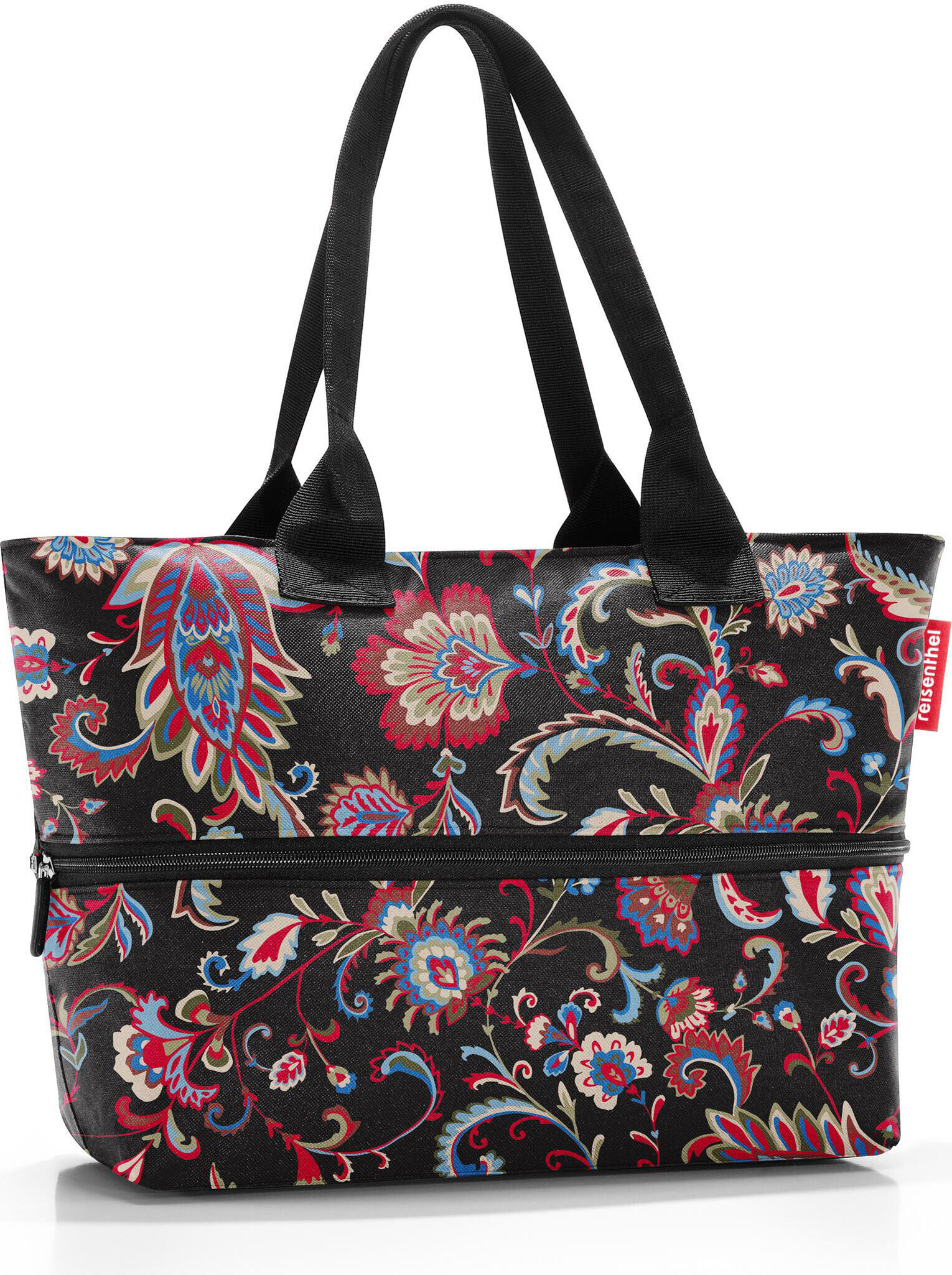 Reisenthel Sac shopper noir taupe pour femme - Mini Maxi Foldable