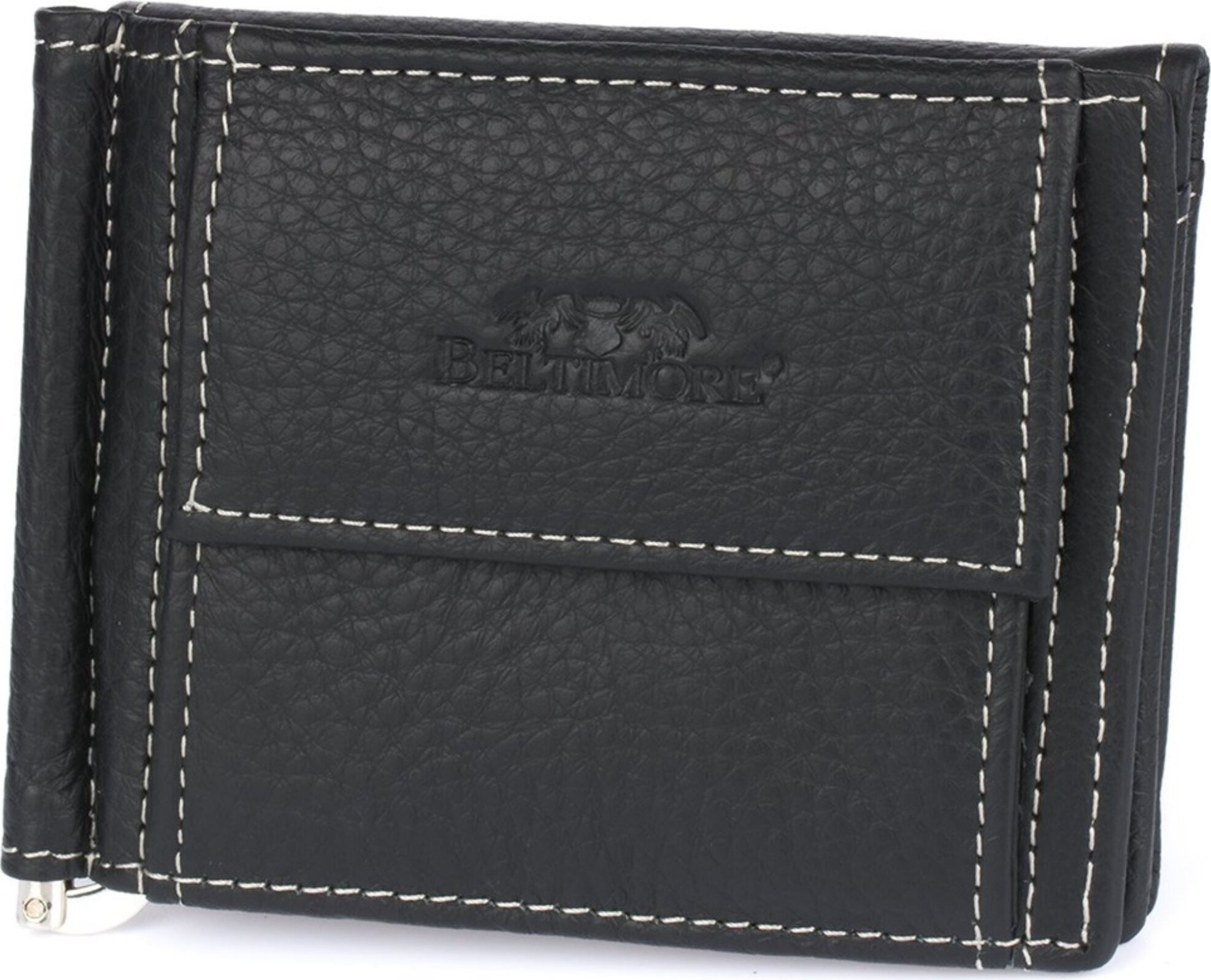 Herren Leder Geldbörse klein schwarz mit RFID Geldscheinfach Beltimore l47