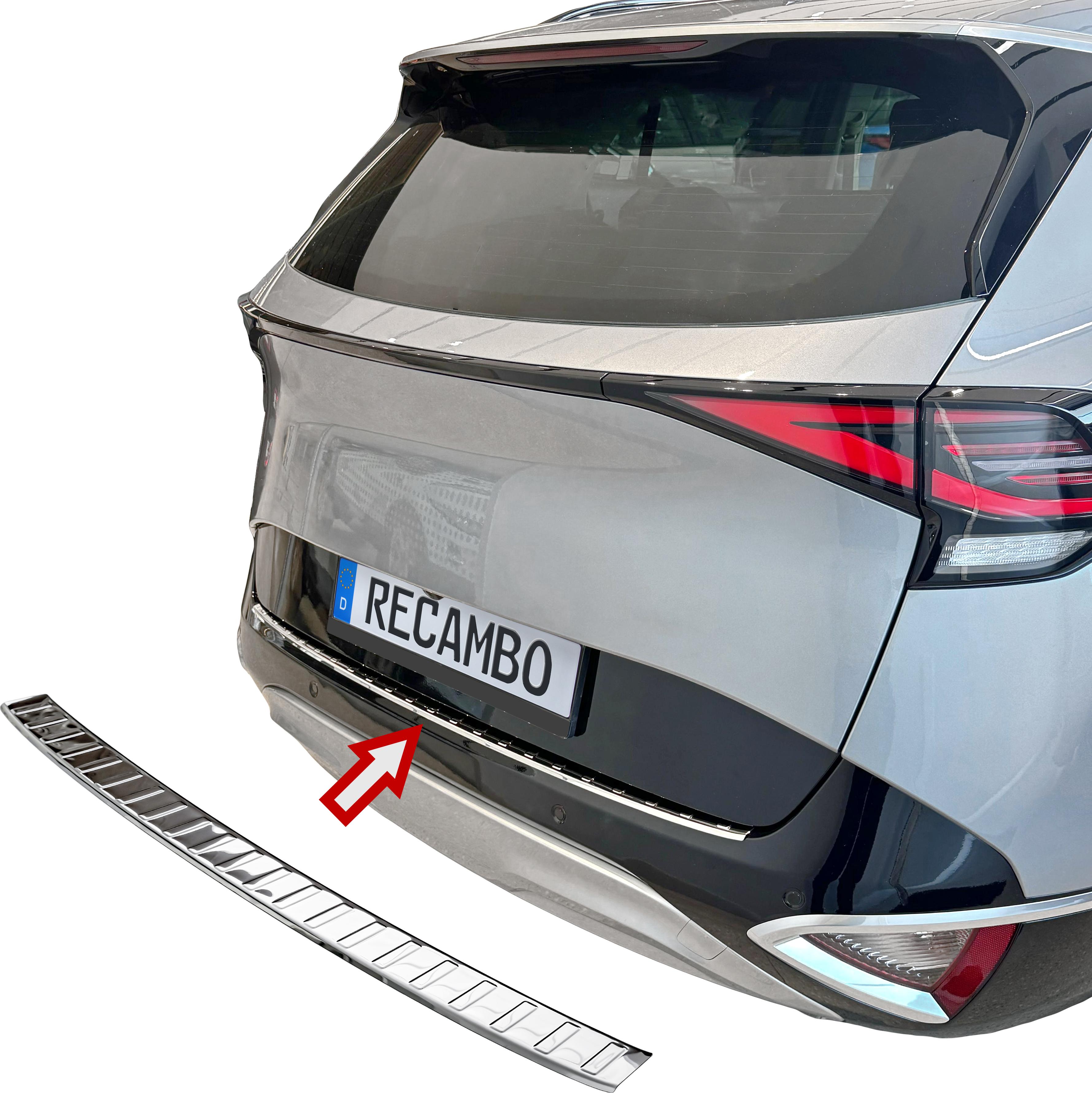 Ladekantenschutz Kia XCeed Edelstahl Gebürstet