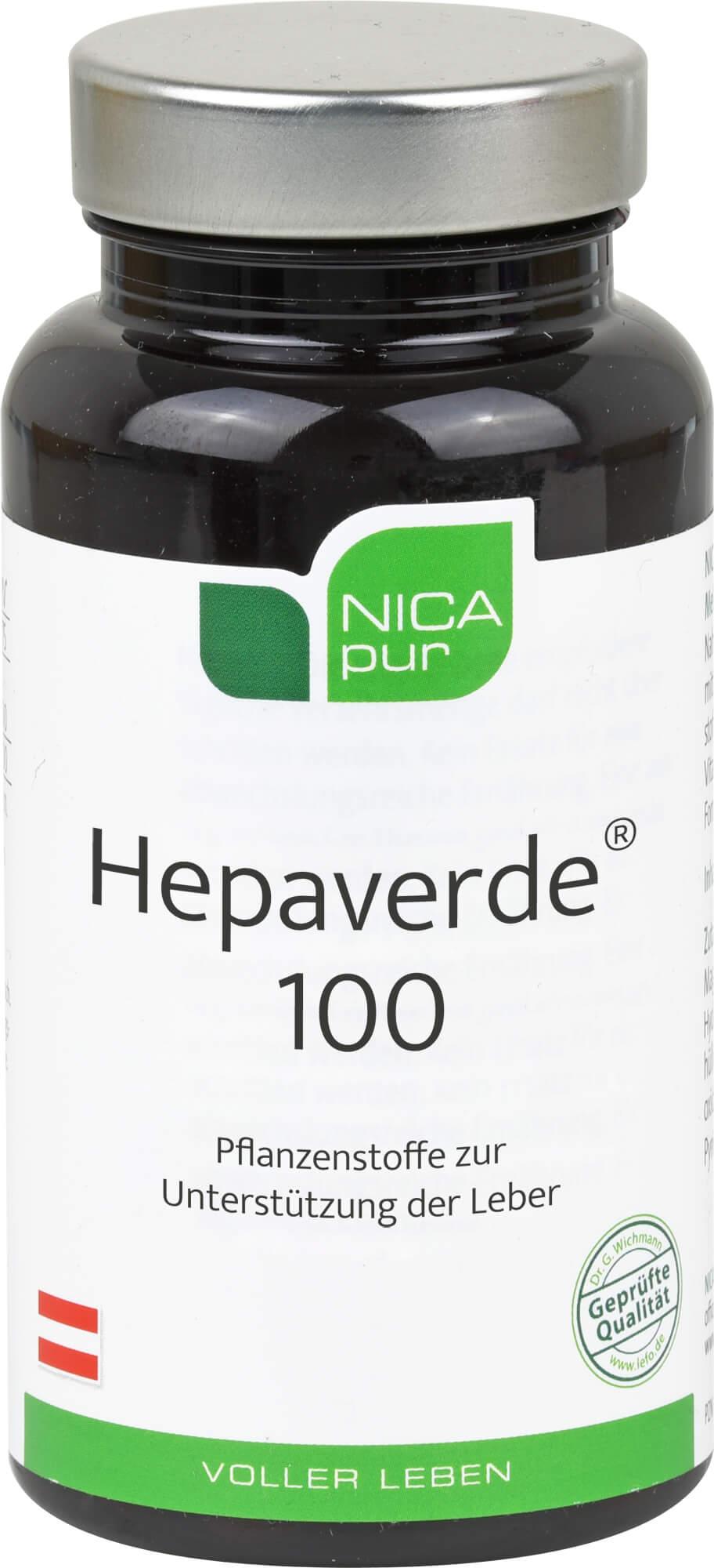 NICApur GmbH & Co KG, Deutschland NICApur Hepaverde 100 Pflanzenstoffe zur Unterstützung der Leber Kapseln, 60 St. Kapseln 09468472