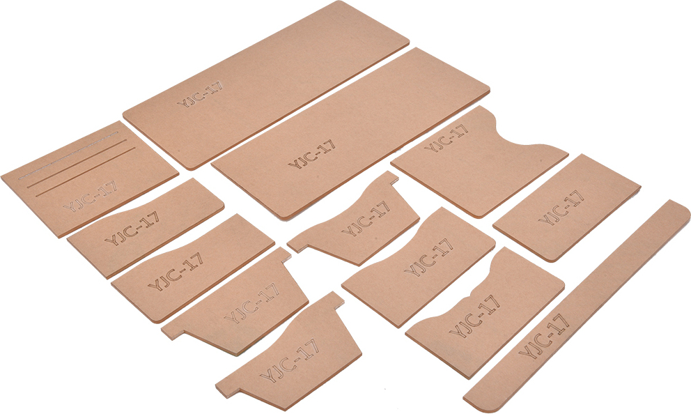 Cocosity Brieftasche Vorlage,Geldbeutel Vorlage,Leder Muster Acryl,Leder Vorlage für Brieftasche,Acryl Vorlage