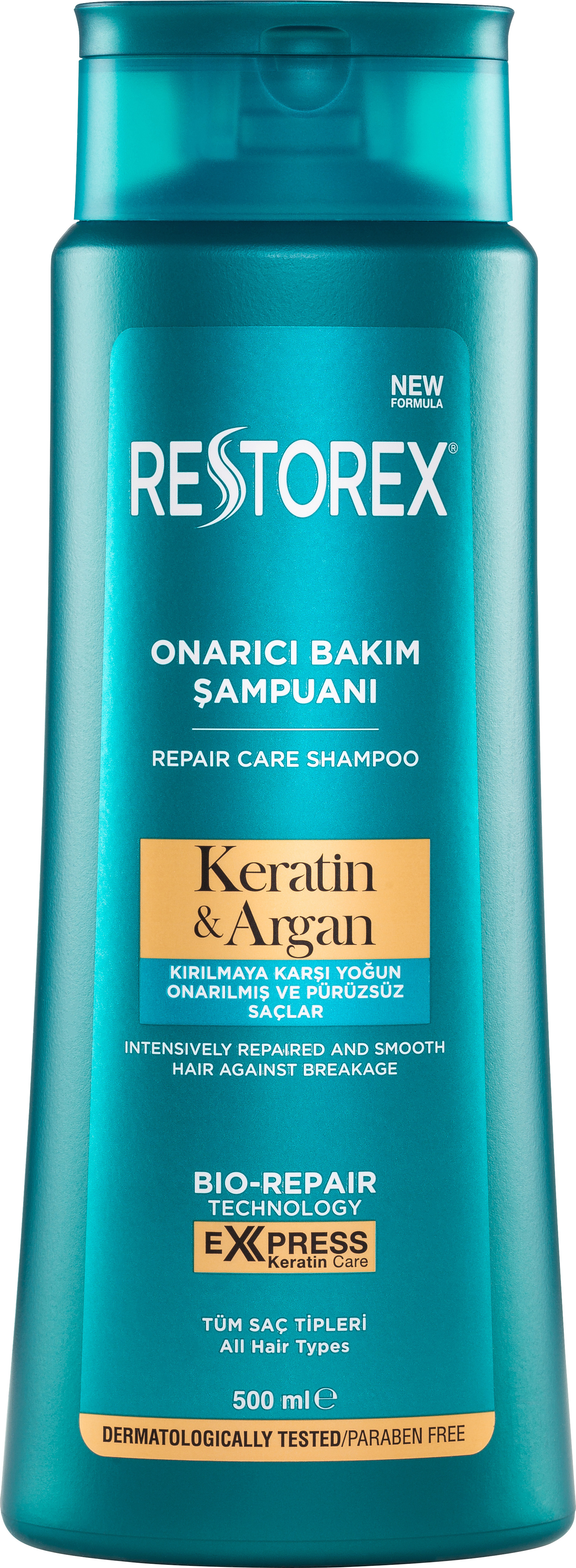 Šampón Restorex Repair & Care s keratínom a riasami vyživuje, posilňuje a vyhladzuje