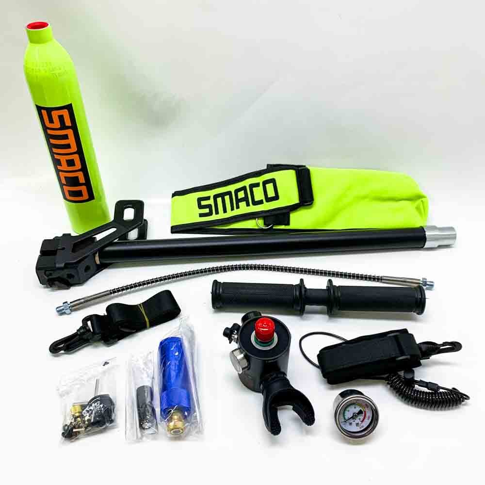 SMACO S300Plus Mini Tauchflasche Sauerstoffflasche Taucherflasche Mini zum tauchen Mit 5 Bis 10 Minuten Tauchen Sauerstofftank Taucher Set Tauchausrüstung Tragbare 0.5L