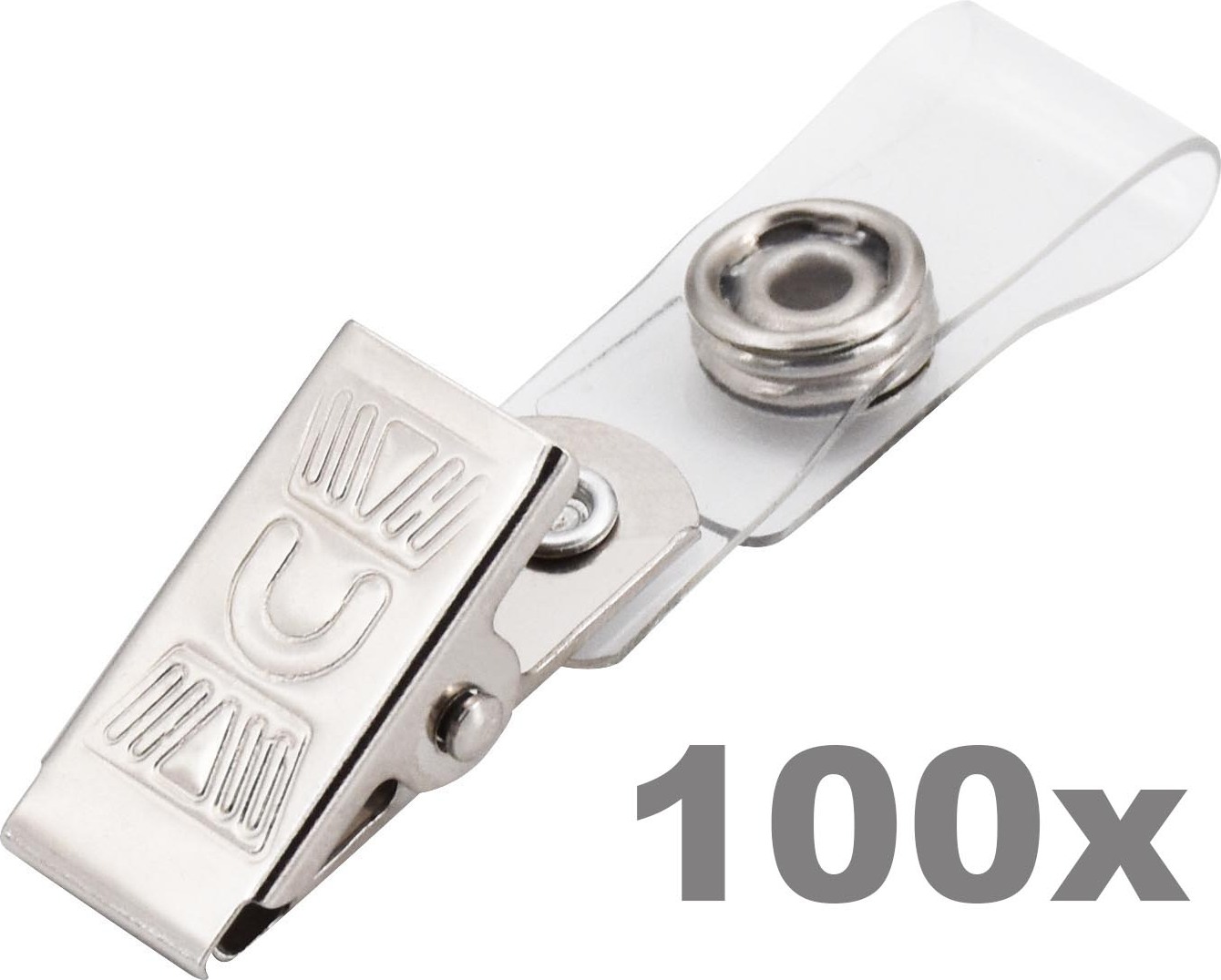 100 x Tifler Clip für Ausweiskartenhalter 5015