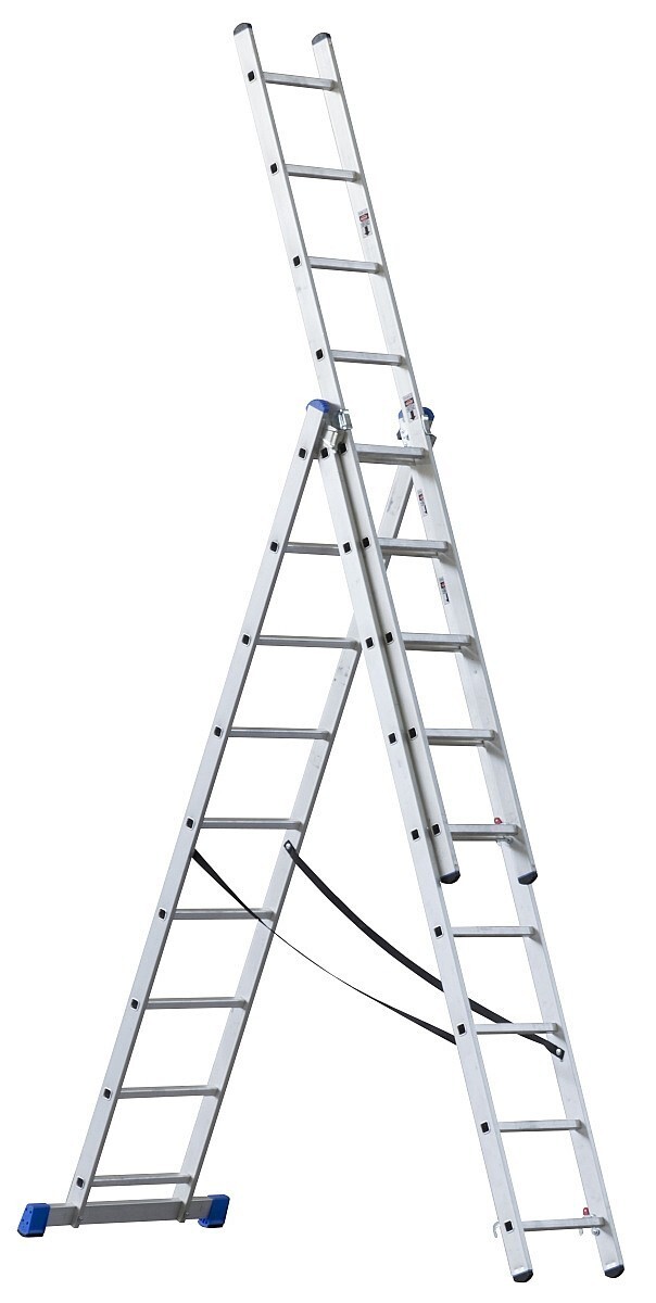 G21 dreiteilige Leiter 5,9m, 3x9 Sprossen 6390384