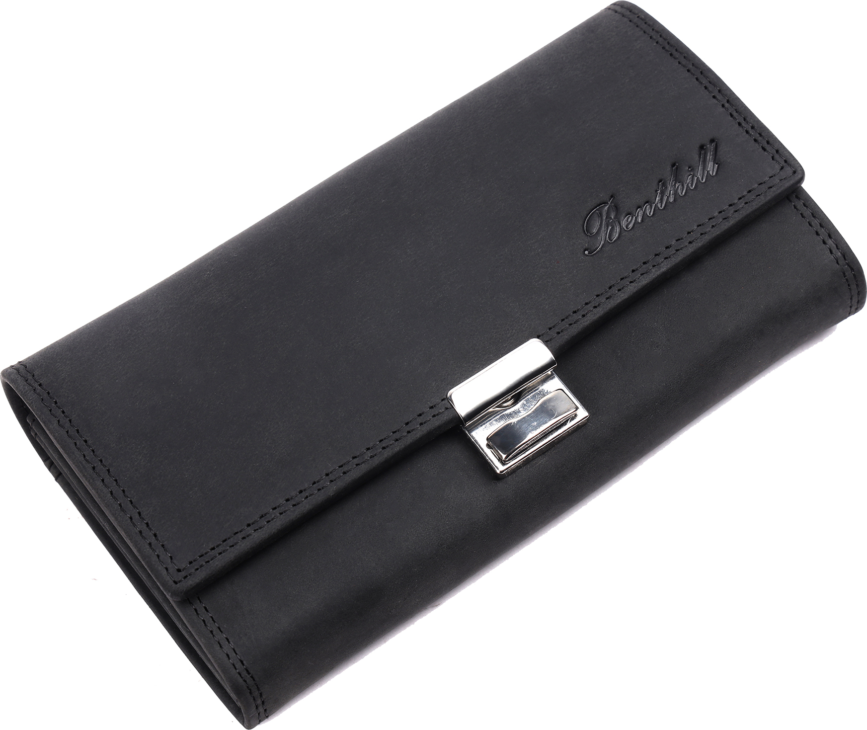 Benthill Kellner Geldbörse Echt-Leder - Kellnerportemonnaie mit RFID Schutz - XXL Robuste Leder Kellnerbörse - Profi Kellner-Geldbeutel 1750