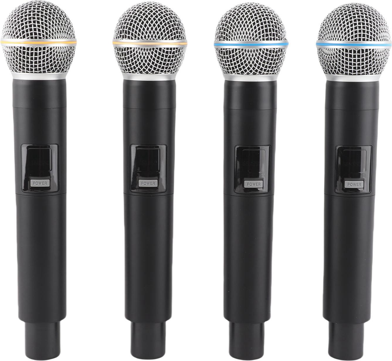 Bezdrôtový mikrofón s dosahom 164 stôp VHF pásmo 4 Bezdrôtový ručný dynamický mikrofón na pódiové nahrávanie karaoke