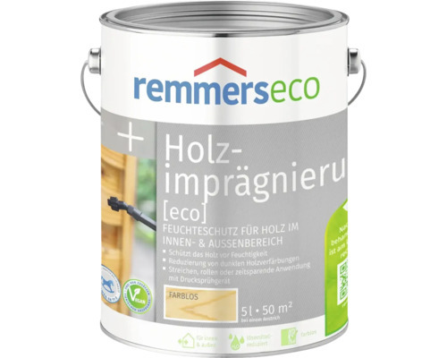 Remmers Holzimprägnierung [eco] farblos 5 L – Holzschutz-Imprägnierung