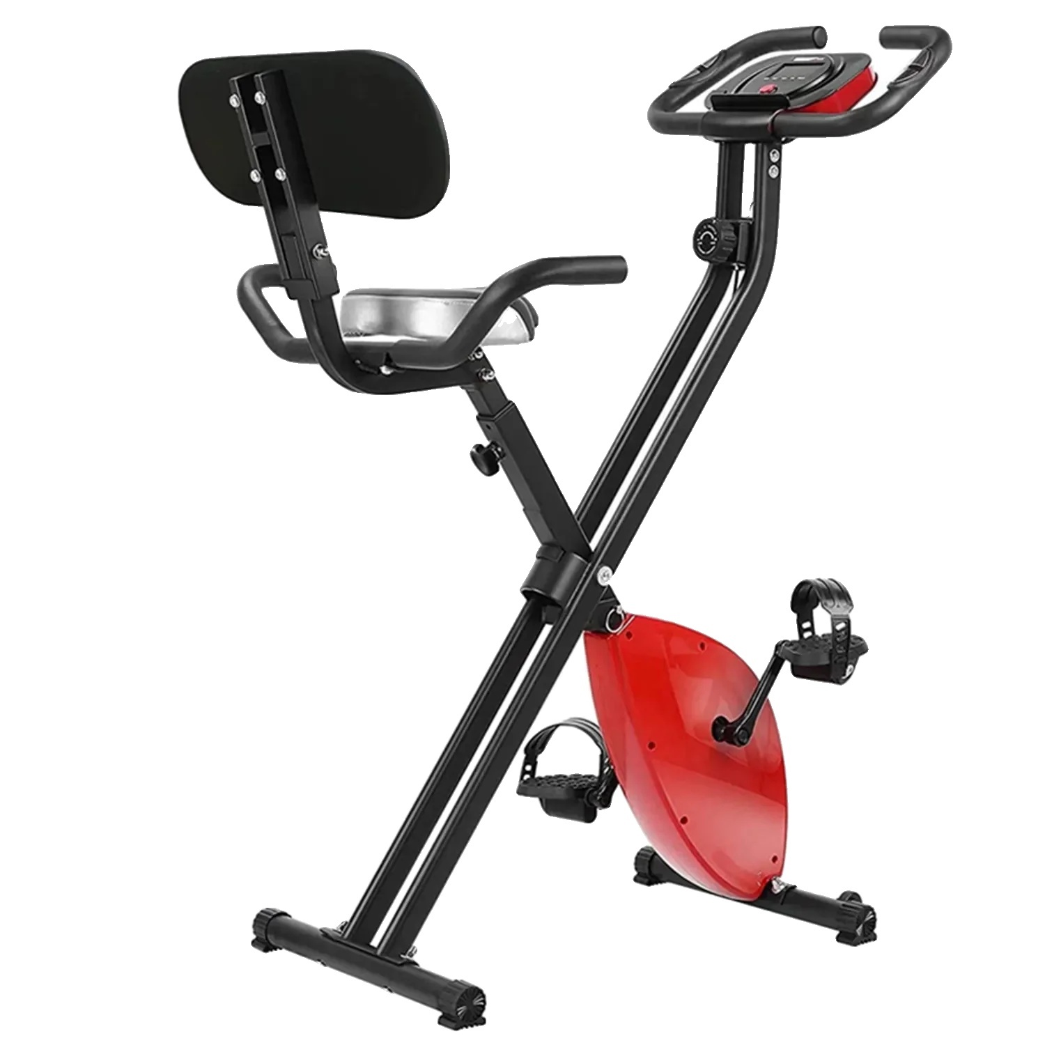 Skladací bicykel na cvičenie, 8 úrovní magnetického odporu, monitor srdcového tepu