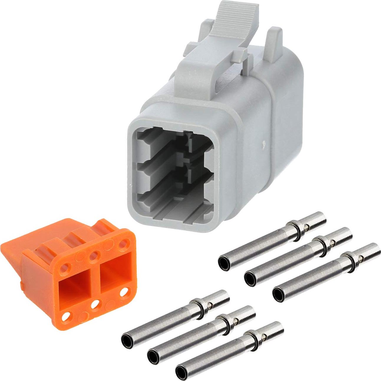 Amphenol AS-6SF 111 SET-Kabeldose ATM-Serie Buchse, 6-polig, Crimpanschluss Isolationsdurchmesser 1,35mm - 3,05mm, ATM06-6S-KIT01