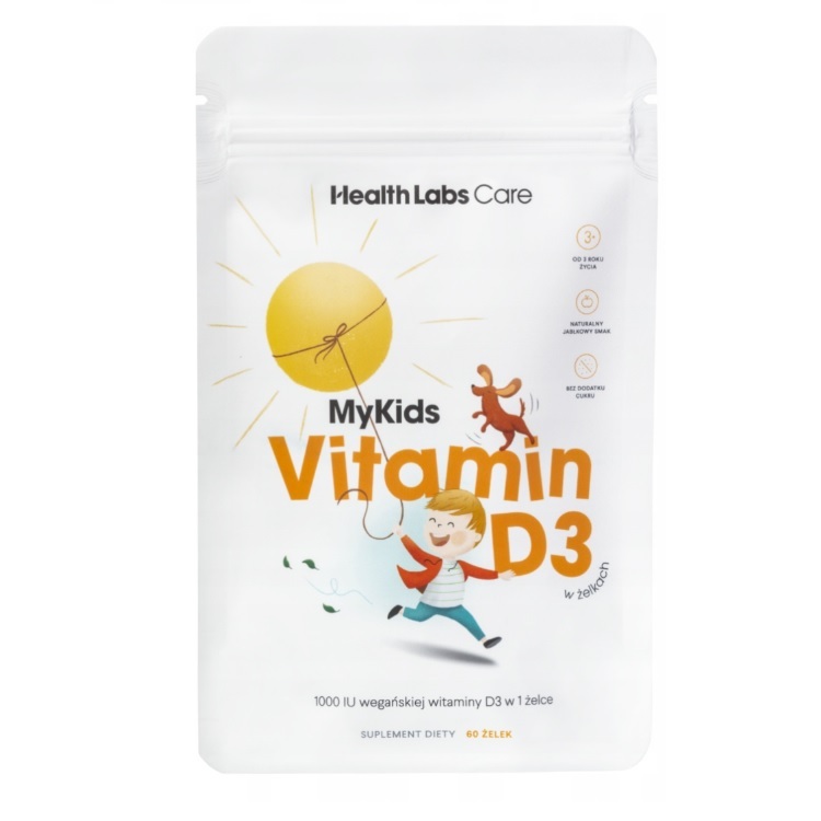 HealthLabs MyKids Vitamin D3, 60 Gummibärchen