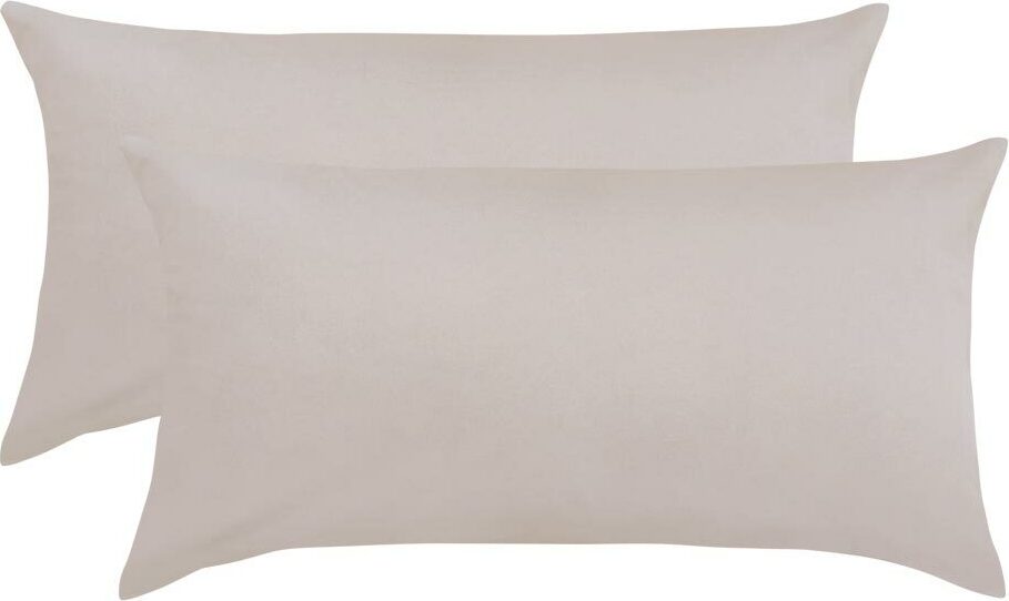 Bettwaren-Shop Single Jersey Kissenbezug Ulm 2er Pack 40x80 cm platin