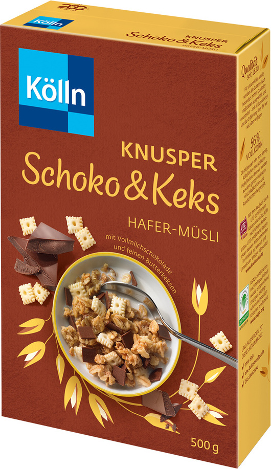 Kölln Müsli Knusper Schoko &amp; Keks 500 g Müslis