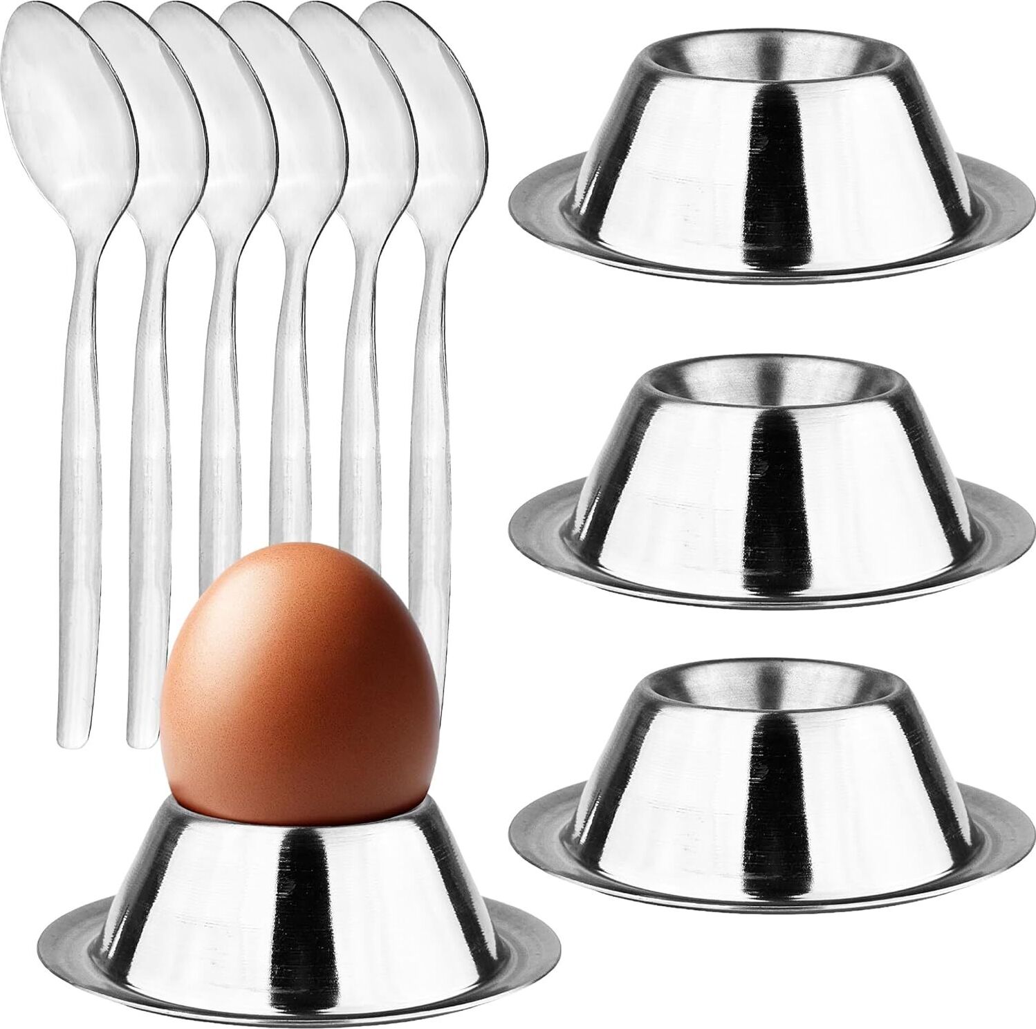 Villeroy & Boch Weihnachts-Eierbecher-Set Toy's Delight – Nostalgisch, Dekorativ & Inkl. Edelstahl-Trinkhalme