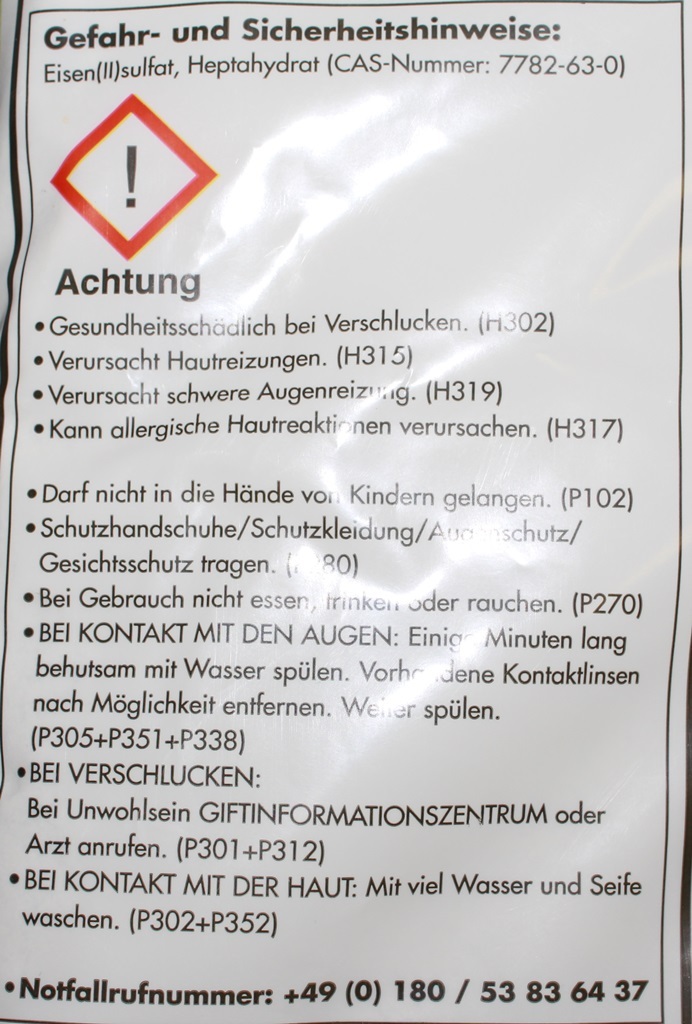 GPI Eisendünger 5Kg Eisen Dünger Eisensulfat Rasen Dünger Moos 3142