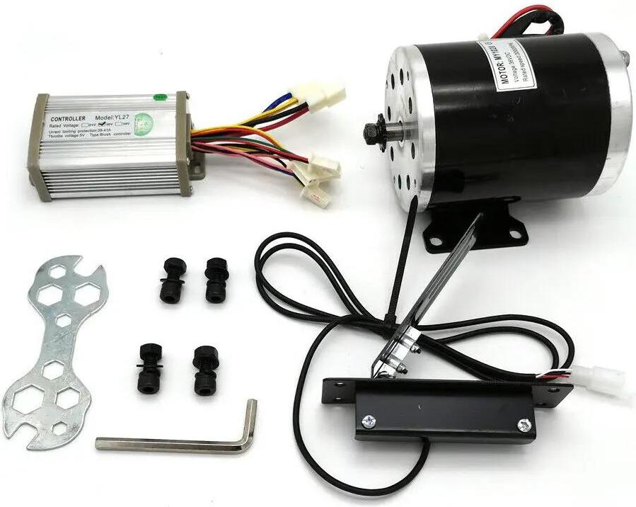 Elektrický motor na jednosmerný prúd - Kefovaný 800 W - Otáčky 2750 ot/min - Krútiaci moment 2,8 N-m - S regulátorom YL27 - Pre motokáry, skútre, e-biky