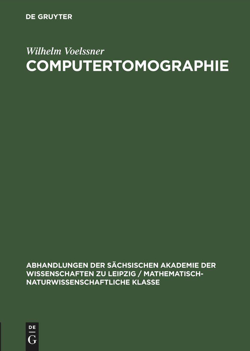 De Gruyter Computertomographie