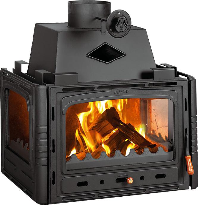 Krbová vložka PRITY 3C | 16 kW | účinnosť A+ | Ø200 mm | liatinové dvierka | krbové kachle