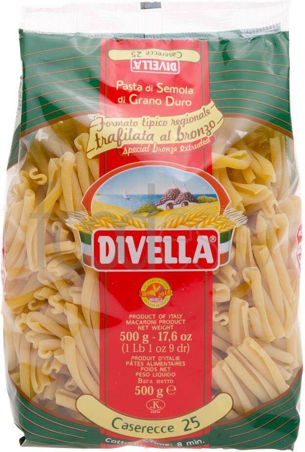 romac Logistik und Service GmbH Divella Caserecce Nummer 25 Nudeln aus Hartweizengriess 500g 99526