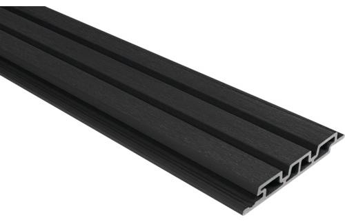 Konsta WPC Fassadenverkleidung Nativo schwarz 2200 x 178 x 24 mm