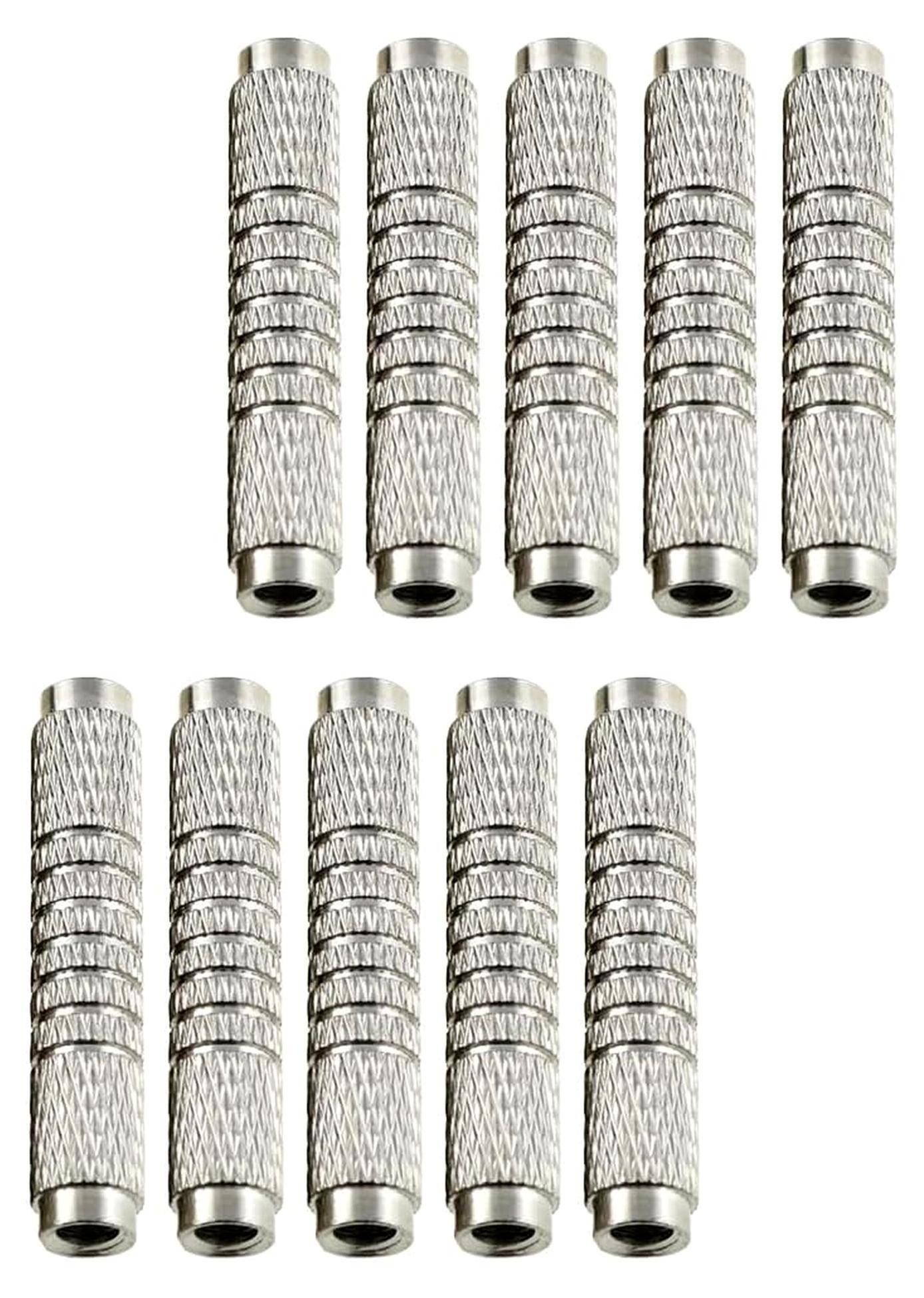 Markenlos 10er-Set Ersatz-Dart-Barrels (10 g), silber, für Dart-Übungen
