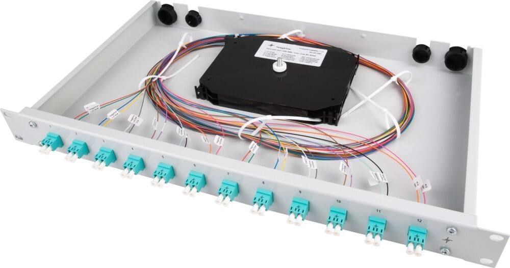 Telegärtner Karl Gärtner Telegärtner - Patch Panel - Hellgrau, RAL 7035 - 1U - 48.3 cm (19") (H02030A0587)