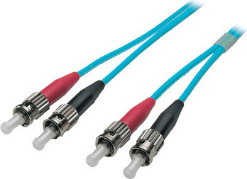 EFB-Elektronik Duplex Jumper ST-ST 50/125µ, OM3, LSZH, aqua, 3.0mm, 3m Hersteller: EFB Elektronik (O7013.3)