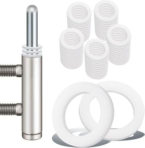 Zimtky 100 Stück Fitschenringe Zimmertüren, 1mm & 2mm Tür Unterlegscheiben Extra Stabiler Kunststoff 10,2 mm X 15 mm Montageringe Abriebspuren KEGQ251127AZRY27