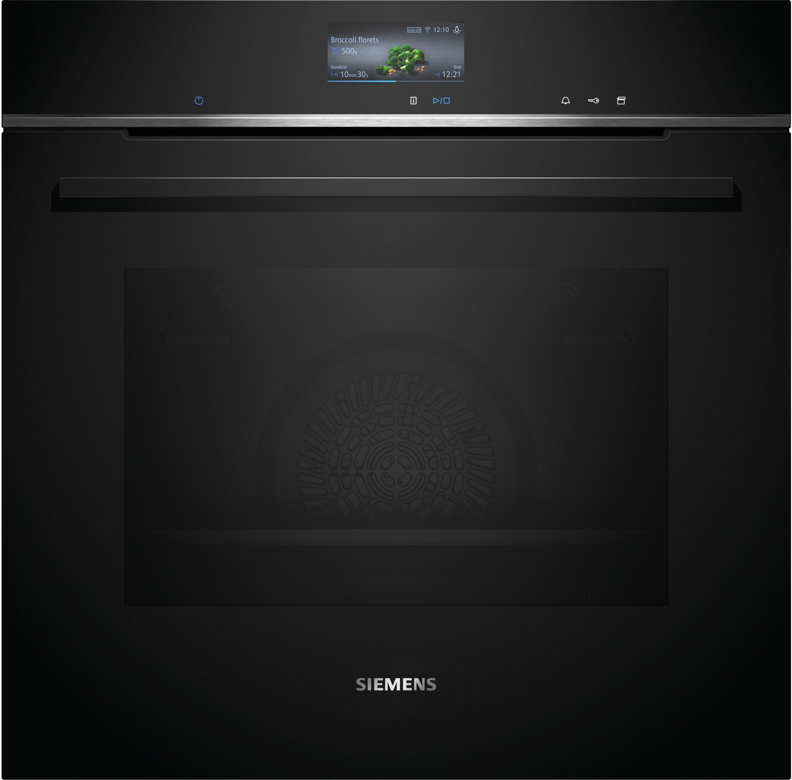 iQ700, Vstavaná rúra s podporou pary, 60 x 60 cm, čierna, nerezová oceľ, HR736G1B1