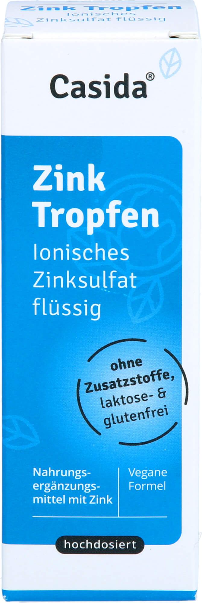 Casida Zink Tropfen - Ionisches Zinksulfat flüssig, 50 ml TRO 18053735