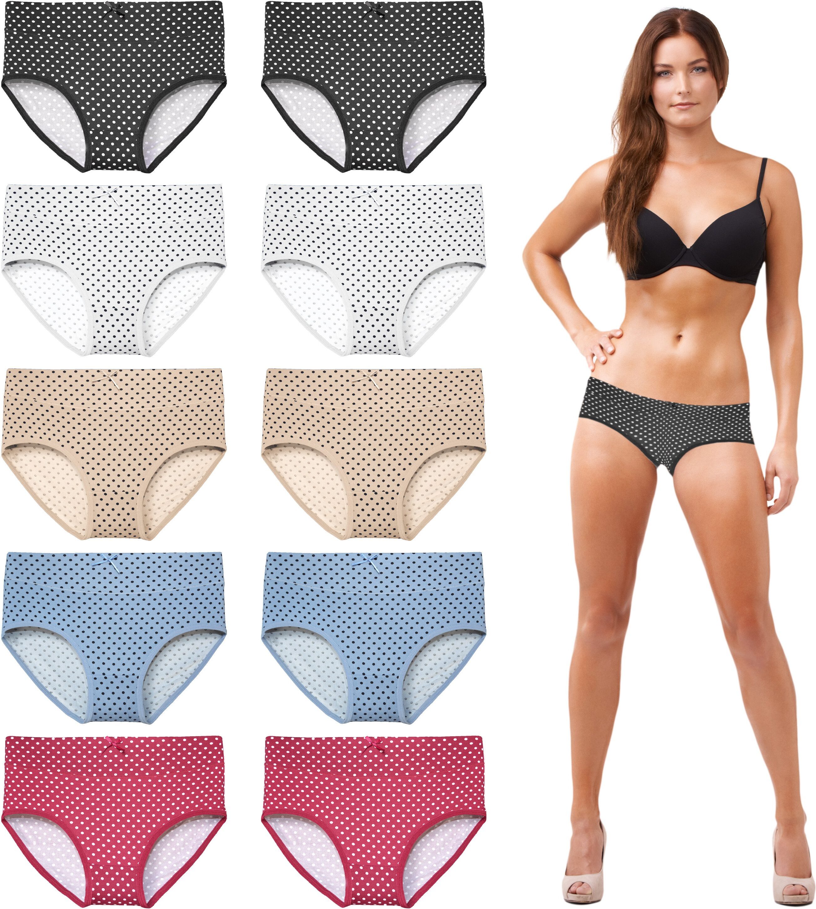 Nur Die 5er Pack String Tanga Mehrfarbig Aus Baumwolle Stretch Unterwäsche Unterhosen Basic Mehrpack Damen