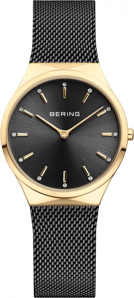 Damenarmbanduhr BERING 12131-132, klassisch-schwarz, Schmuckdesign.