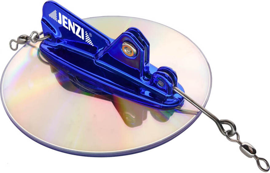 Jenzi Trolling Disc Diver Tauchscheibe verstellbar Blau 107mm JE-TRDDVR-B