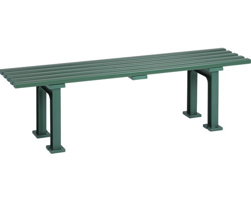 Blome Gartenbank Mono l, 3-Sitzer, Pflegeleichte Kunststoff, mit 5 Mehrkammerprofilen & 2 Standfüßen, Grün 70553