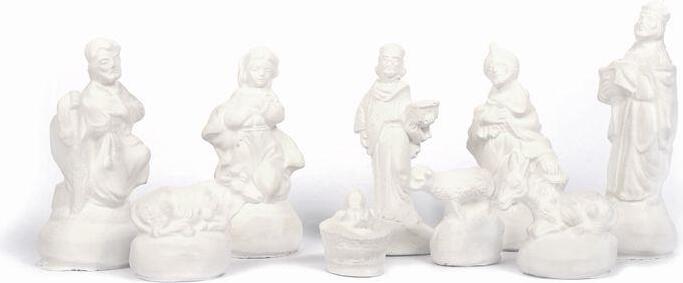 9 Santon latexových foriem - betlehem