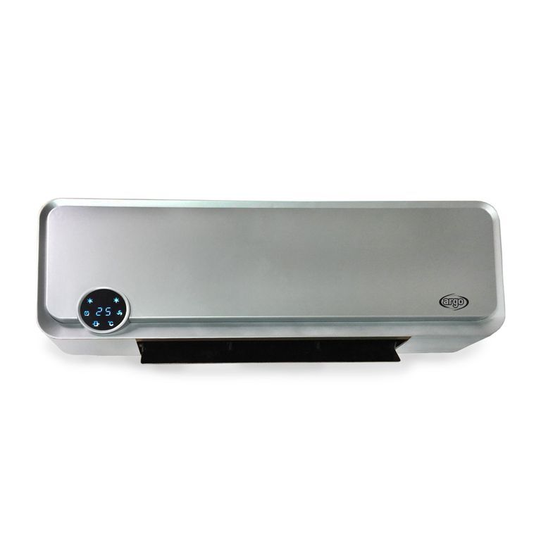 Argoclima KOMPASS elektrický ohrievač Indoor Silver 2000 W Elektrický izbový ohrievač s ventilátorom