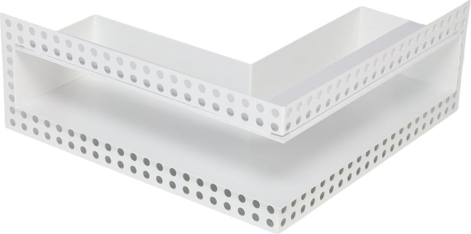 Subtiel Luftleiste Open Air DOT Ecke 30 cm weiß