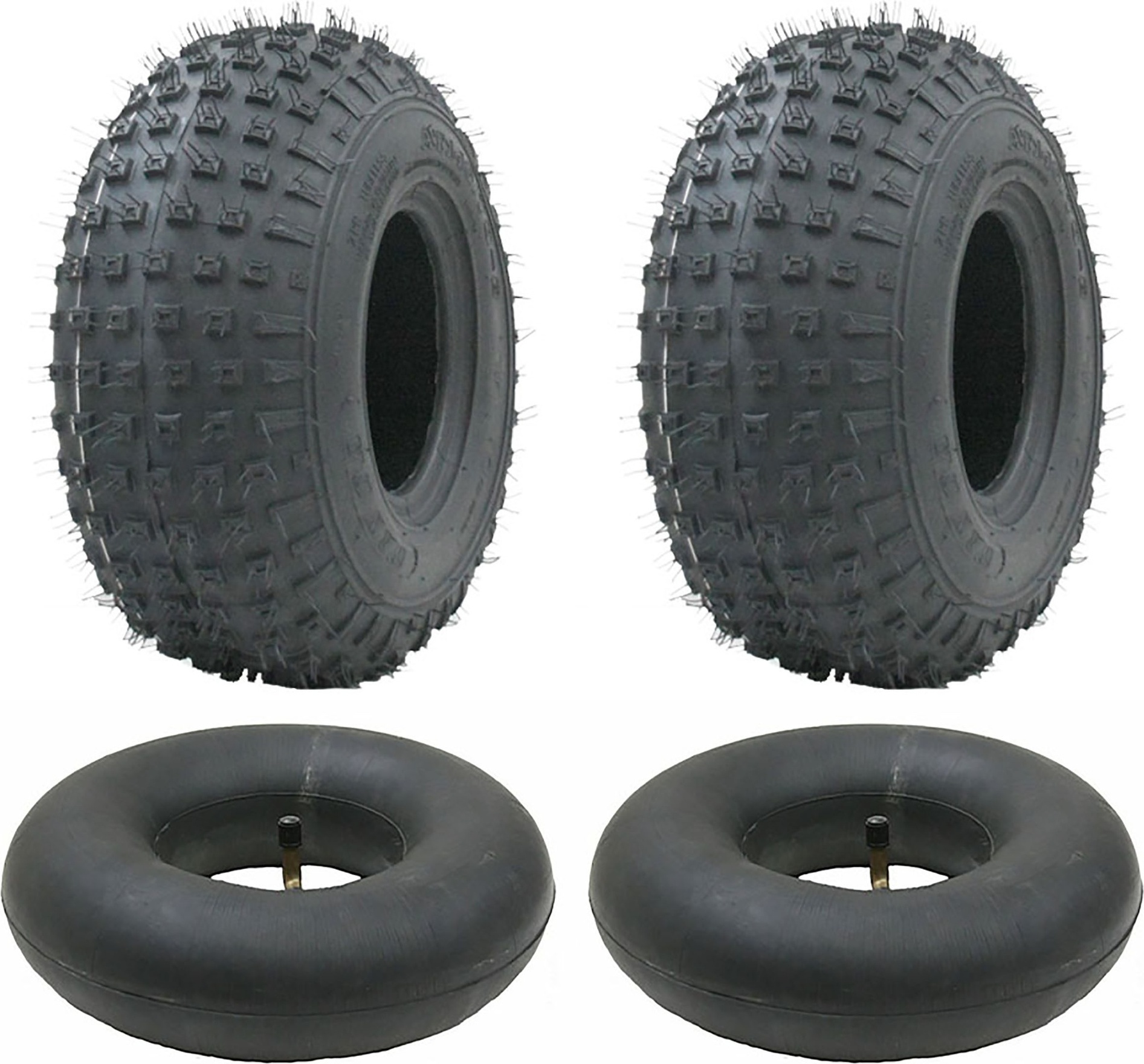 2 Stück 145/70-6 Reifenschläuche Mit Geradem Ventil - Perfekt Für Go-Karts, Sackkarren Und Rasenmäher