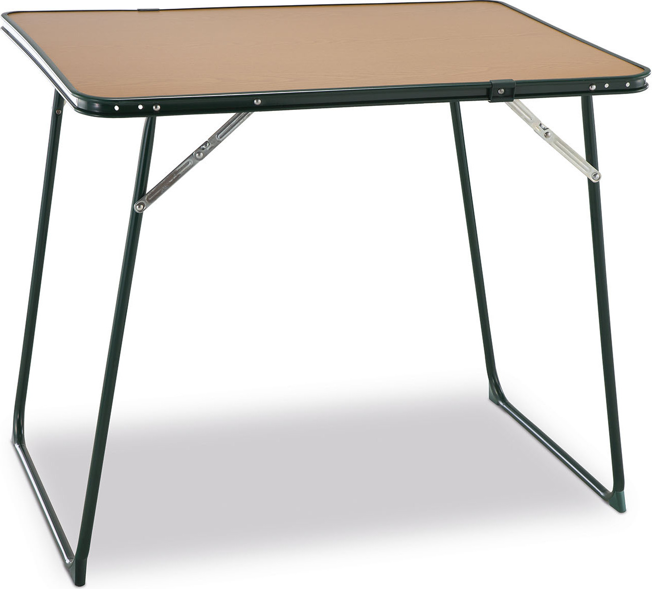 Viacúčelový skladací stôl na záhradu alebo na pláž Solenny skladací stôl vrchná doska Durolac vysoko intenzívne drevo 80 × 60 cm pre 2-4 osoby Farba drevo a zelená