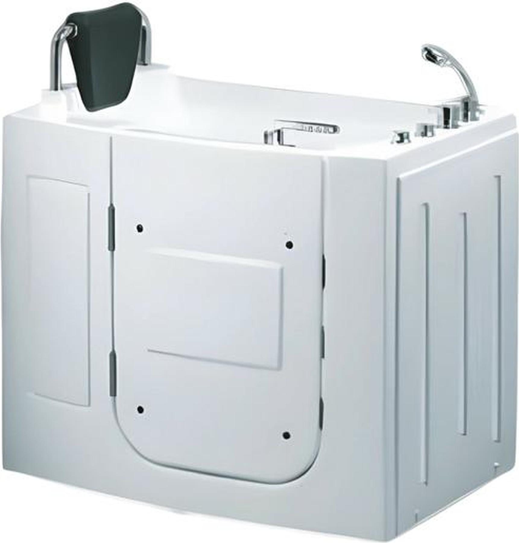 AEA Kompaktbadewanne Massagewanne Whirlpool Badewanne mit Tür 110x63 cm