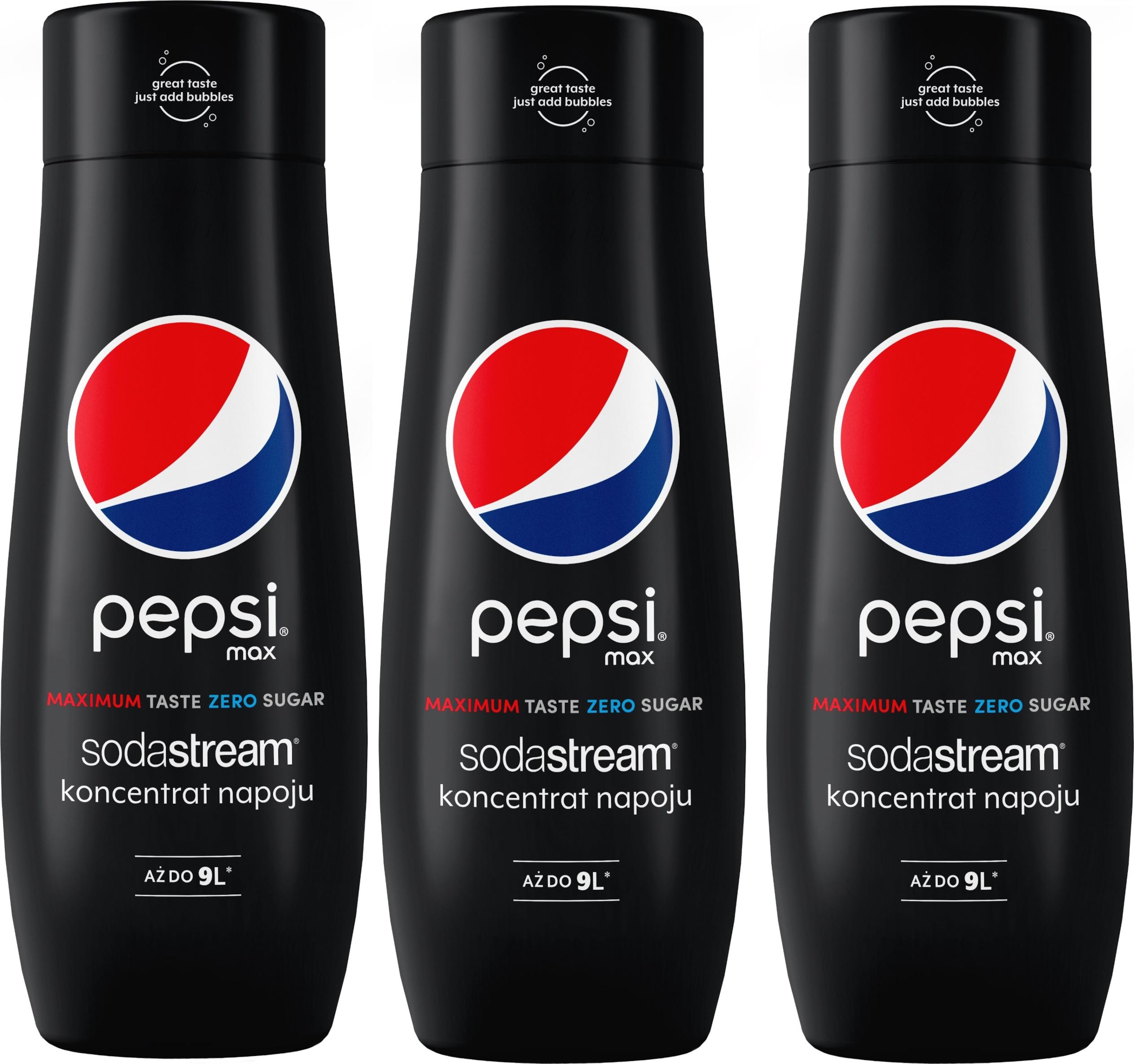 sada 3 koncentrátov SodaStream 3x Pepsi MAX